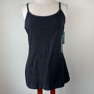 NWT PBX Basics Black Tank Top Style Camisole Size L